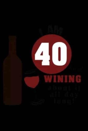 40th Birthday Wine Funny