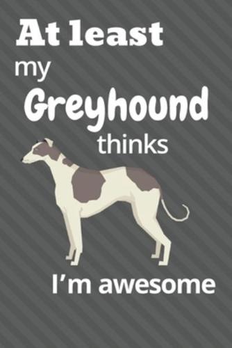 At Least My Greyhound Thinks I'm Awesome