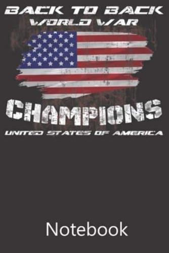 Back to Back World War Champions United States of Amarica