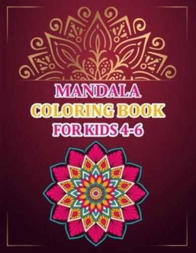 Mandala Coloring Book For Kids 4-6