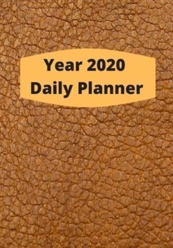 Year 2020 Fully Dated Monthly, Weekly And Daily Calender Planner