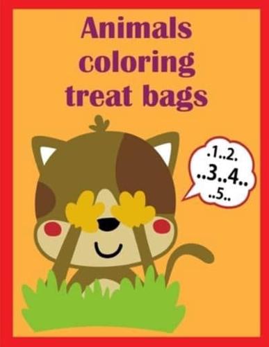 Animals Coloring Treat Bags