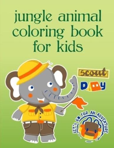 Jungle Animal Coloring Book For Kids