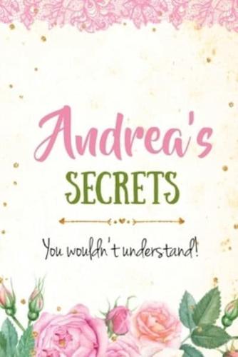 Andrea's Secrets Personalized Name Notebook for Girls and Women