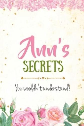 Ann's Secrets Personalized Name Notebook for Girls and Women