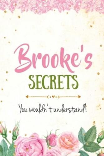 Brooke's Secrets Personalized Name Notebook for Girls and Women