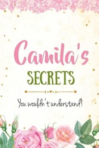 Camila's Secrets Personalized Name Notebook for Girls and Women
