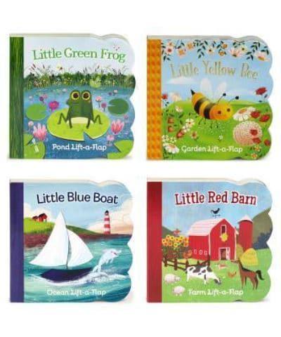 Blue Boat, Green Frog, Red Barn, Yellow Bee 4 Pack