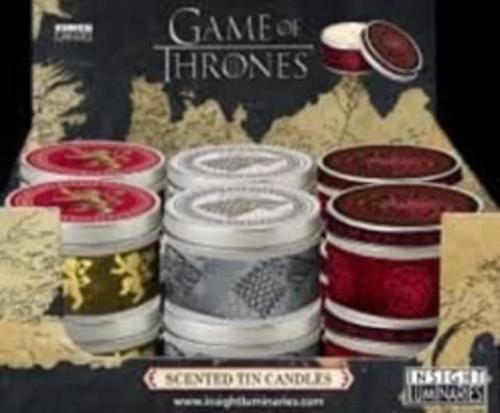 Game of Thrones: Mixed Scent Tin Candles 12-Pack