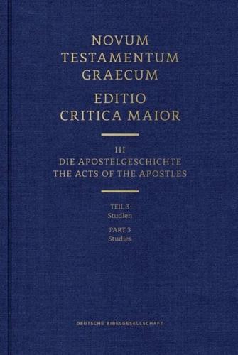 Novum Testamentum Graecum Editio Critica Maior, Part 2 Supplementary Material