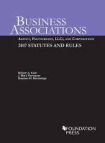 Business Associations. 2017 Statutes and Rules