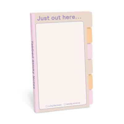 Knock Knock Just Out Here Tabbed Sticky Notes