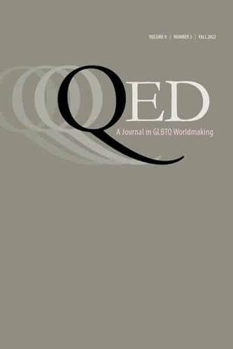 QED: A Journal in GLBTQ Worldmaking 9, No. 3