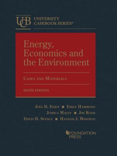 Energy, Economics and the Environment