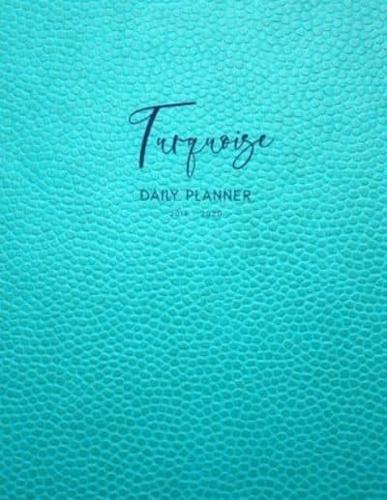 Planner July 2019- June 2020 Turquoise Monthly Weekly Daily Calendar