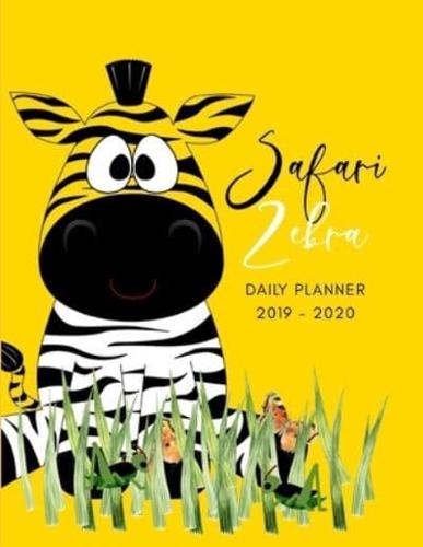 Planner July 2019- June 2020 Safari Zebra Monthly Weekly Daily Calendar