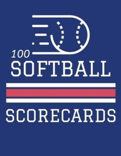 100 Softball Scorecards