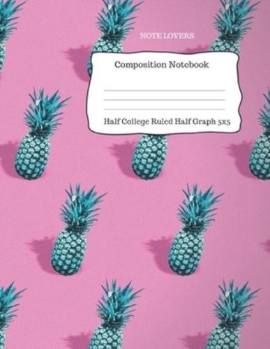 Composition Notebook - Half College Ruled Half Graph 5X5