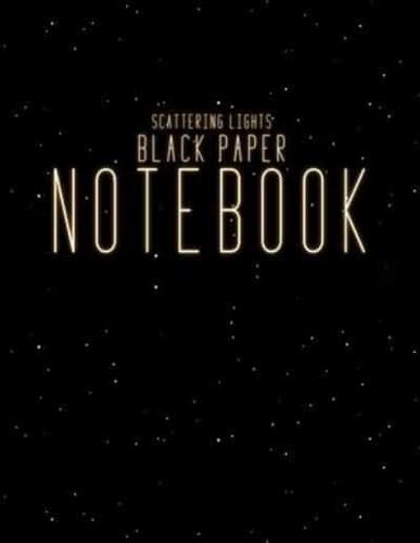 Scattering Lights Black Paper Notebook