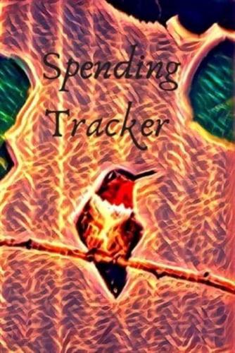 Ruby Throated Hummingbird Wildlife Lover Expense & Spending Tracker Notebook