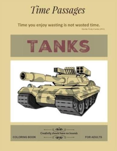Tanks Coloring Book for Adults