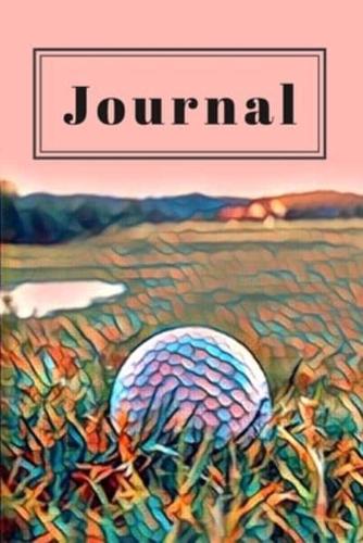 Pink Pastel Golfer's Gift Journal for Daily Thoughts Notebook Cute Diary for Outdoor People