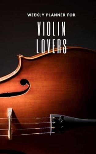 Weekly Planner for Violin Lovers