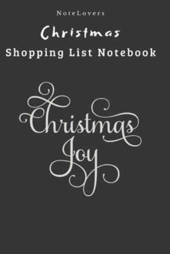 Christmas Joy - Christmas Shopping List Notebook