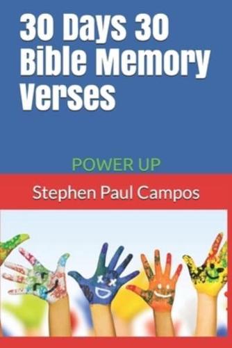 30 Days 30 Bible Memory Verses