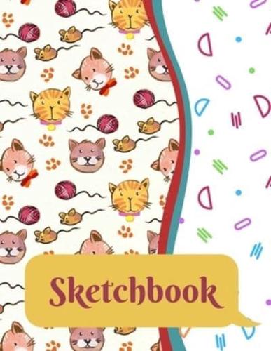 Sketchbook for Kids - Large Blank Sketch Notepad for Practice Drawing, Paint, Write, Doodle, Notes - Cute Cover for Kids 8.5 X 11 - 100 Pages Book 9