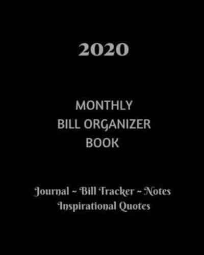 2020 Monthly Bill Organizer Book