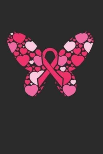 Cancer Awareness Hearts Butterfly