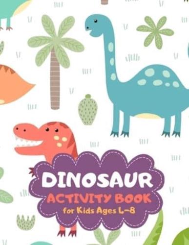 Dinosaur Activity Book for Kids Ages 4-8