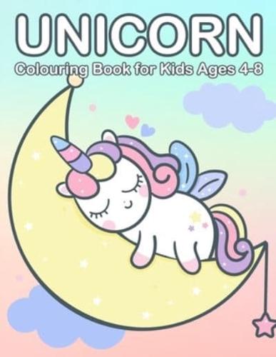 Unicorn Colouring Book for Kids Ages 4-8: Cute Princess, Mermaid and Unicorn Colouring Book for Children