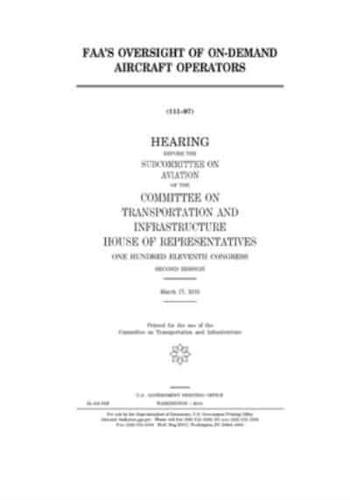 FAA's Oversight of On-Demand Aircraft Operators