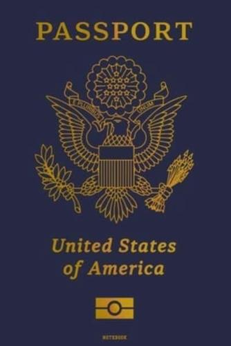 Passport United States of America Notebook