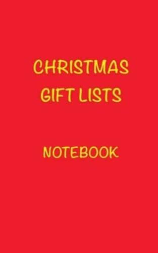Christmas Gift Lists Notebook