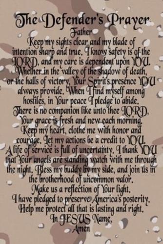 The Defender's Prayer To Do Planner