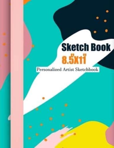 Sketch Book 8.5" X 11" Personalized Artist Sketchbook