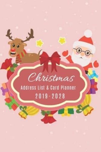 2019 - 2028 Christmas Address List and Card Planner