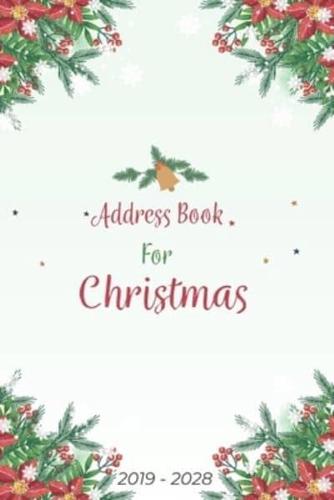 Address Book For Christmas 2019-2028