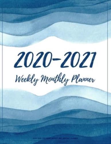 2020-2021 Calendar Weekly And Monthly Planner