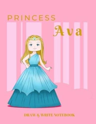 Princess Ava Draw & Write Notebook