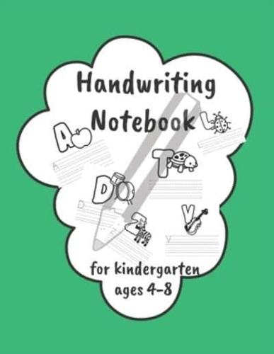 Handwriting Notebook For Kindergarten Ages 4-8