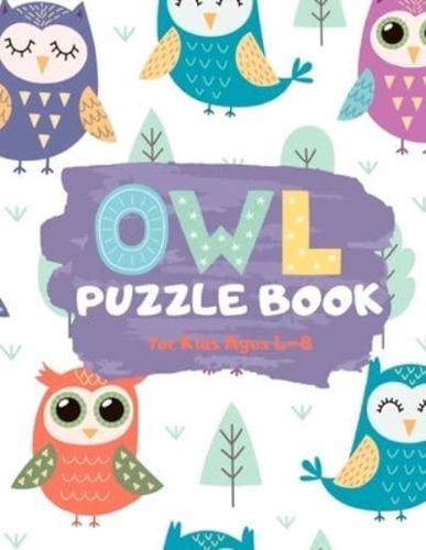 Owl Puzzle Book for Kids Ages 4-8