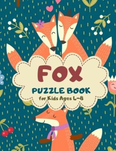 Fox Puzzle Book for Kids Ages 4-8