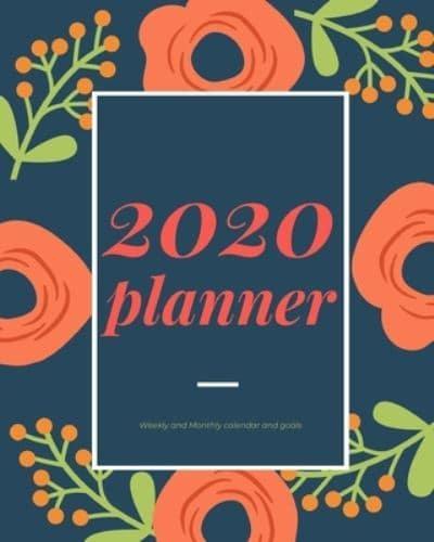 2020 Planner Weekly and Monthly Calendar and Goals