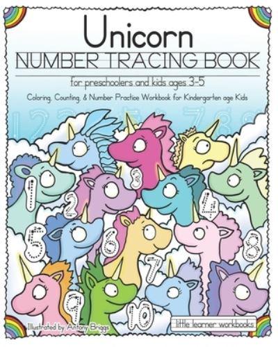 Unicorn Number Tracing Book for Preschoolers & Kids Ages 3-5