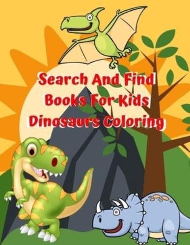 Search And Find Books For Kids Dinosaurs Coloring