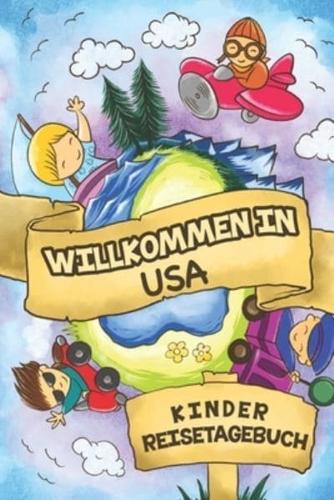 Willkommen in USA Kinder Reisetagebuch